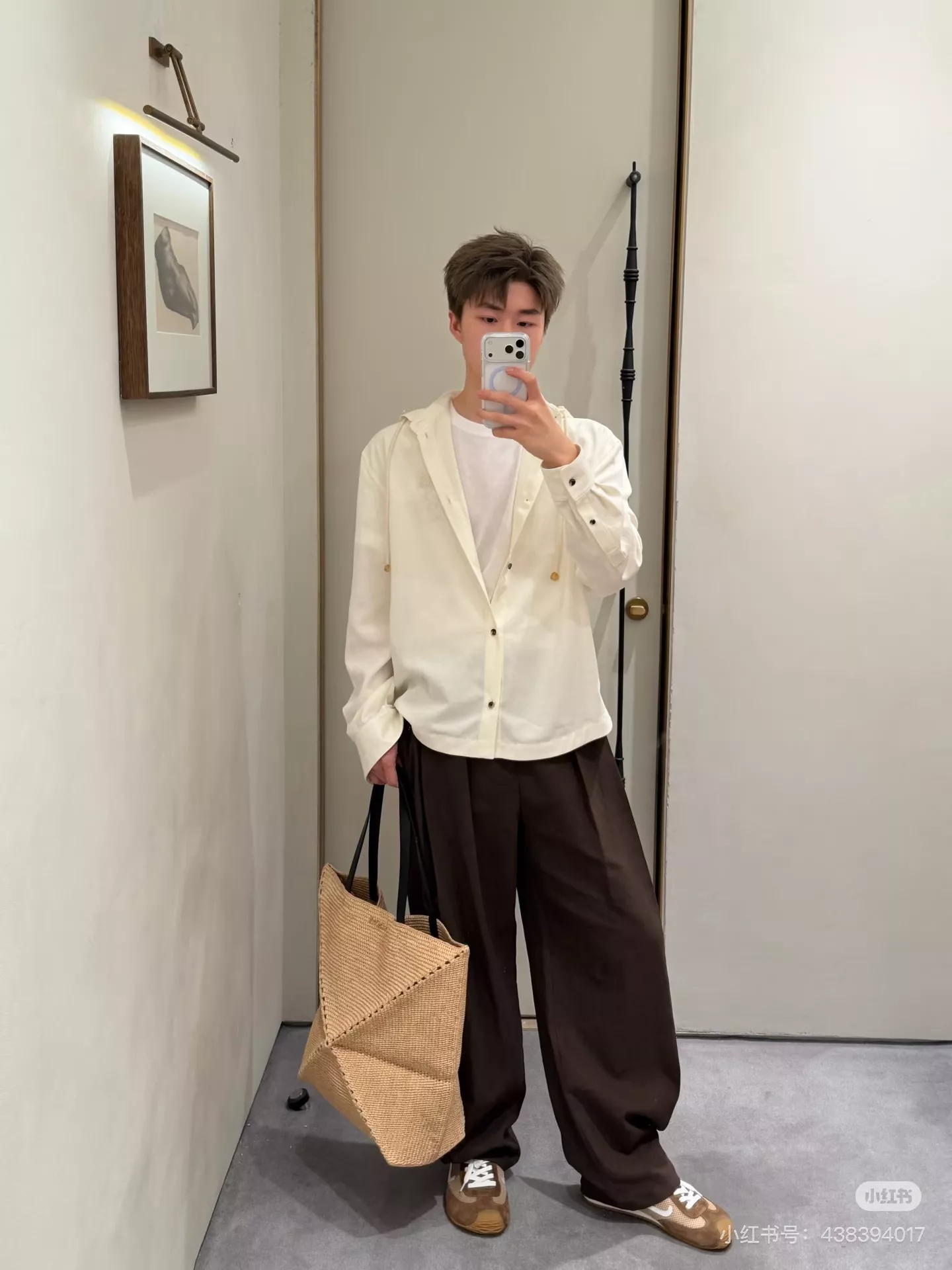 로에베 파울라 한정 코튼 린넨 셔츠 상세 이미지 2