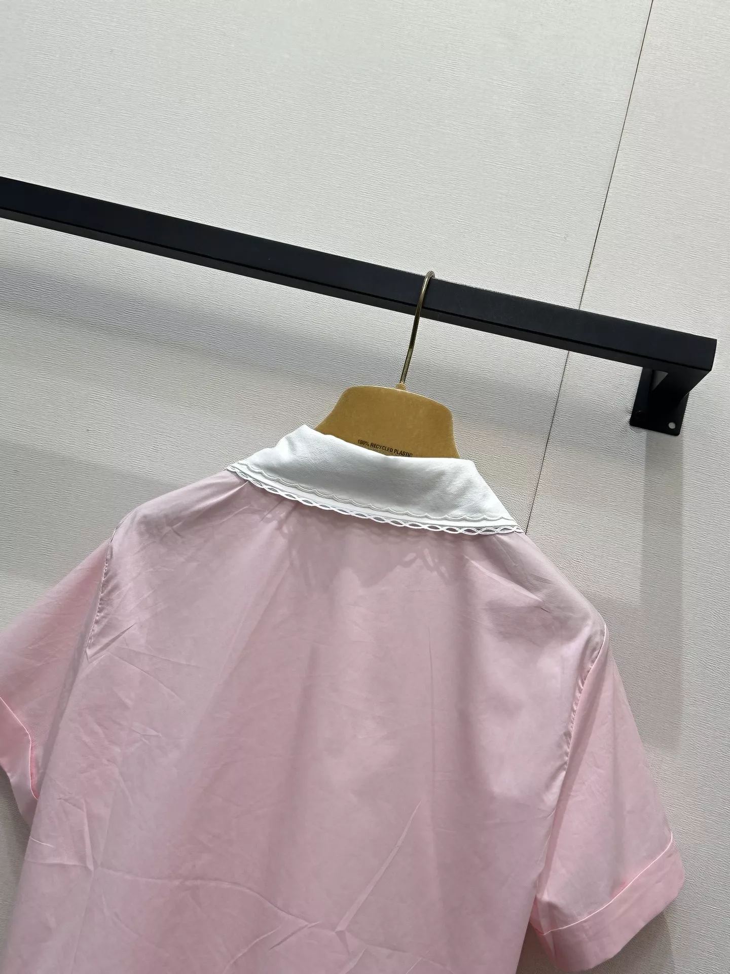 미우미우 탈부착 레이스 칼라 코튼 셔츠 상세 이미지 13