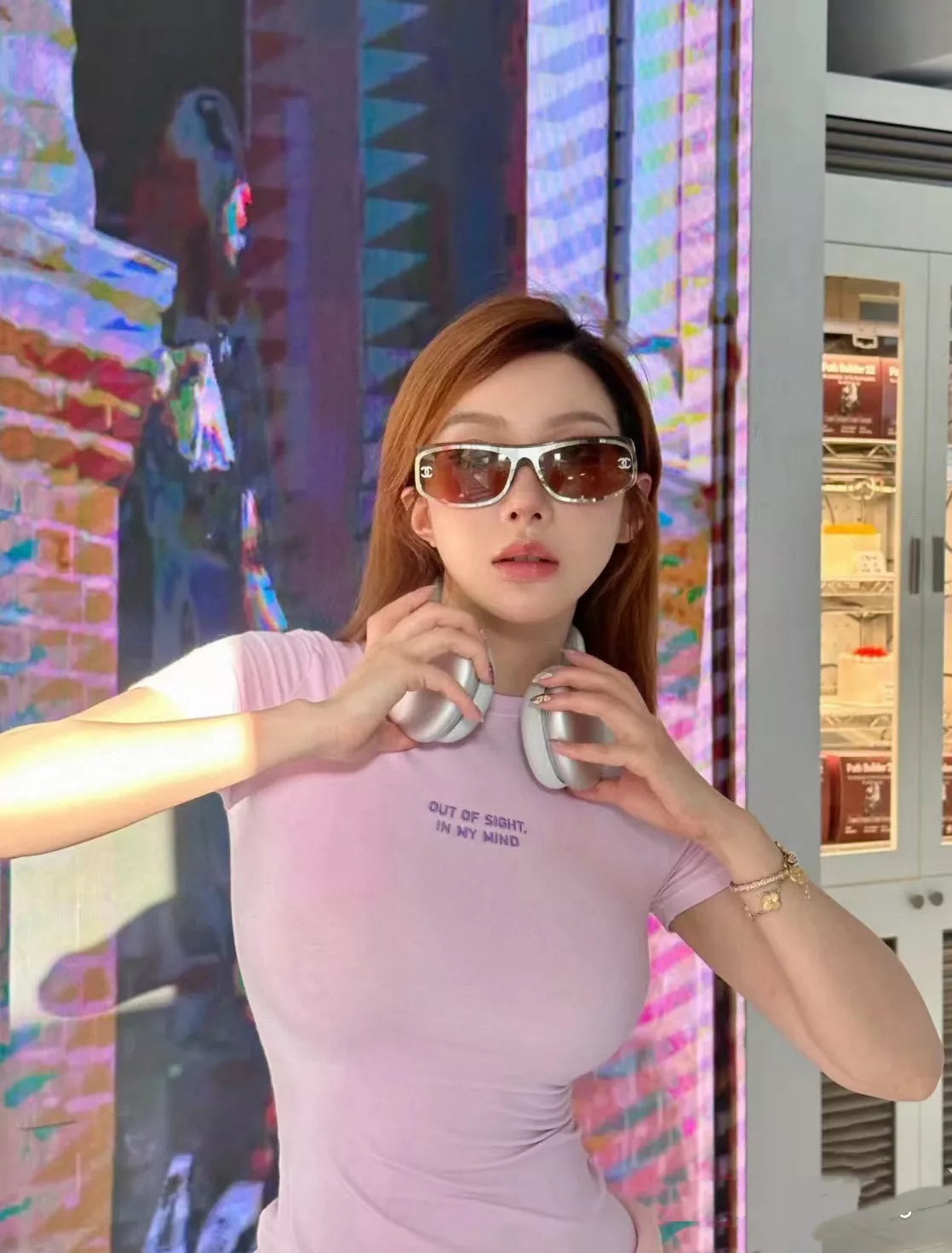 샤넬 진주 더블 씨 장식 여성 선글라스 상세 이미지 26