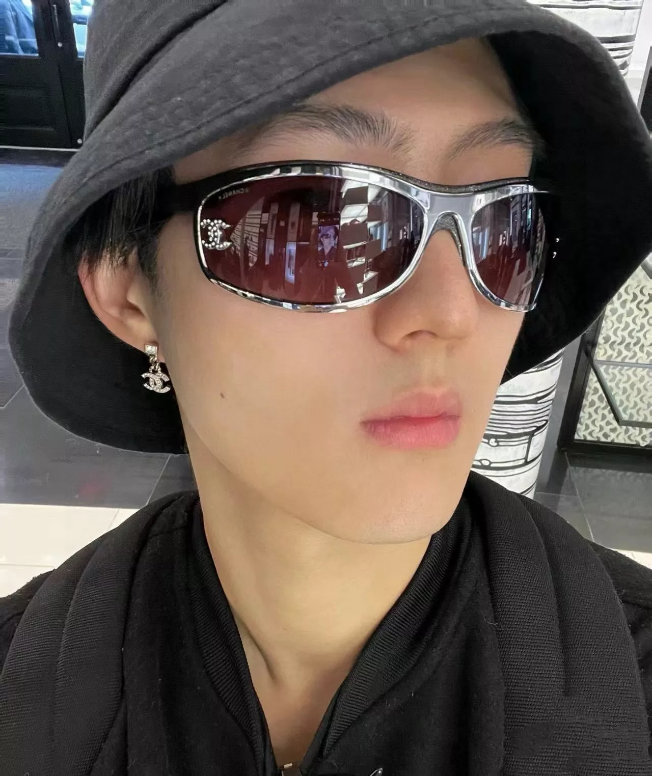 샤넬 진주 더블 씨 장식 여성 선글라스 상세 이미지 22