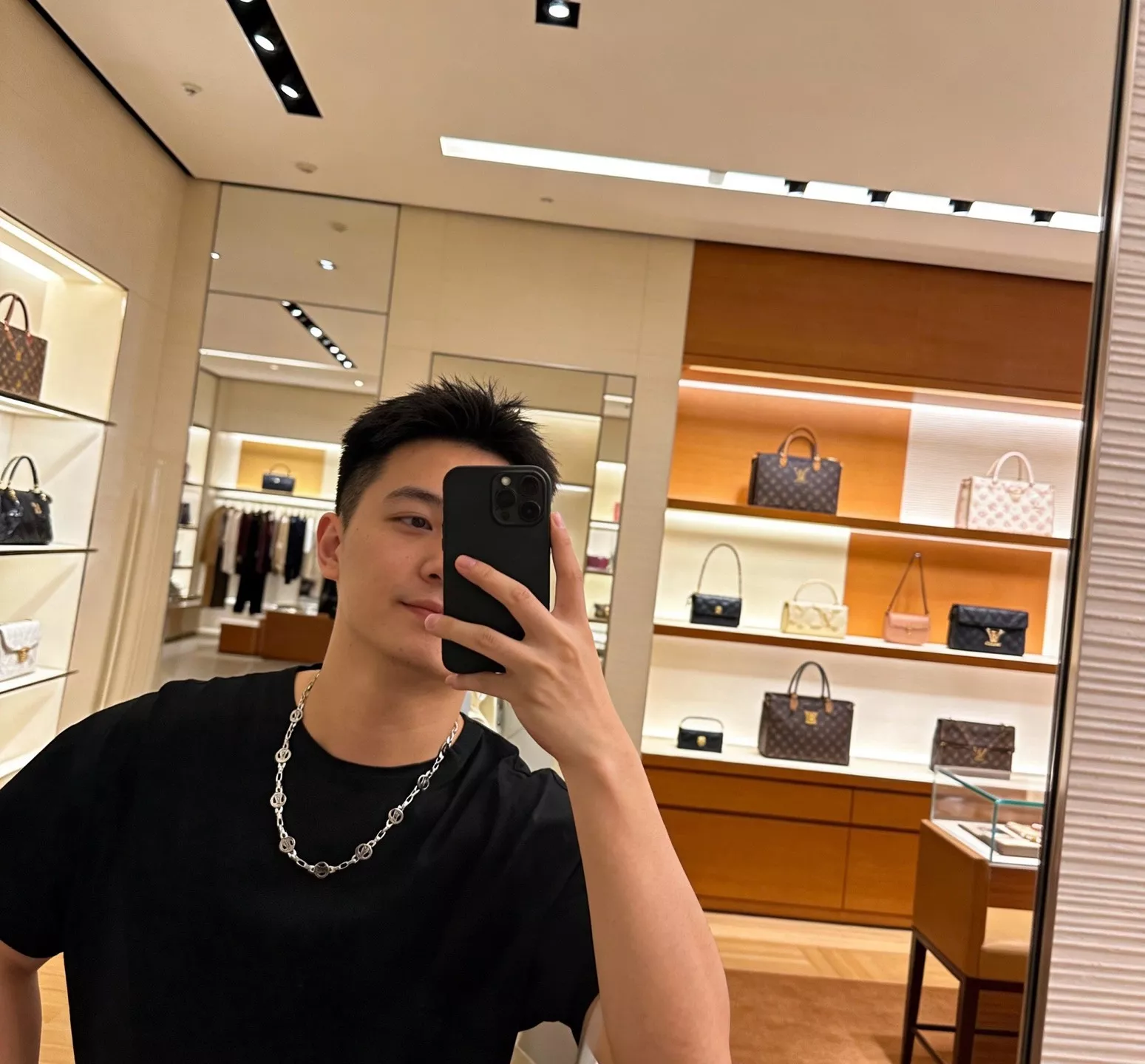 루이비통 빈티지 실버 무드 체인 액세서리 상세 이미지 3