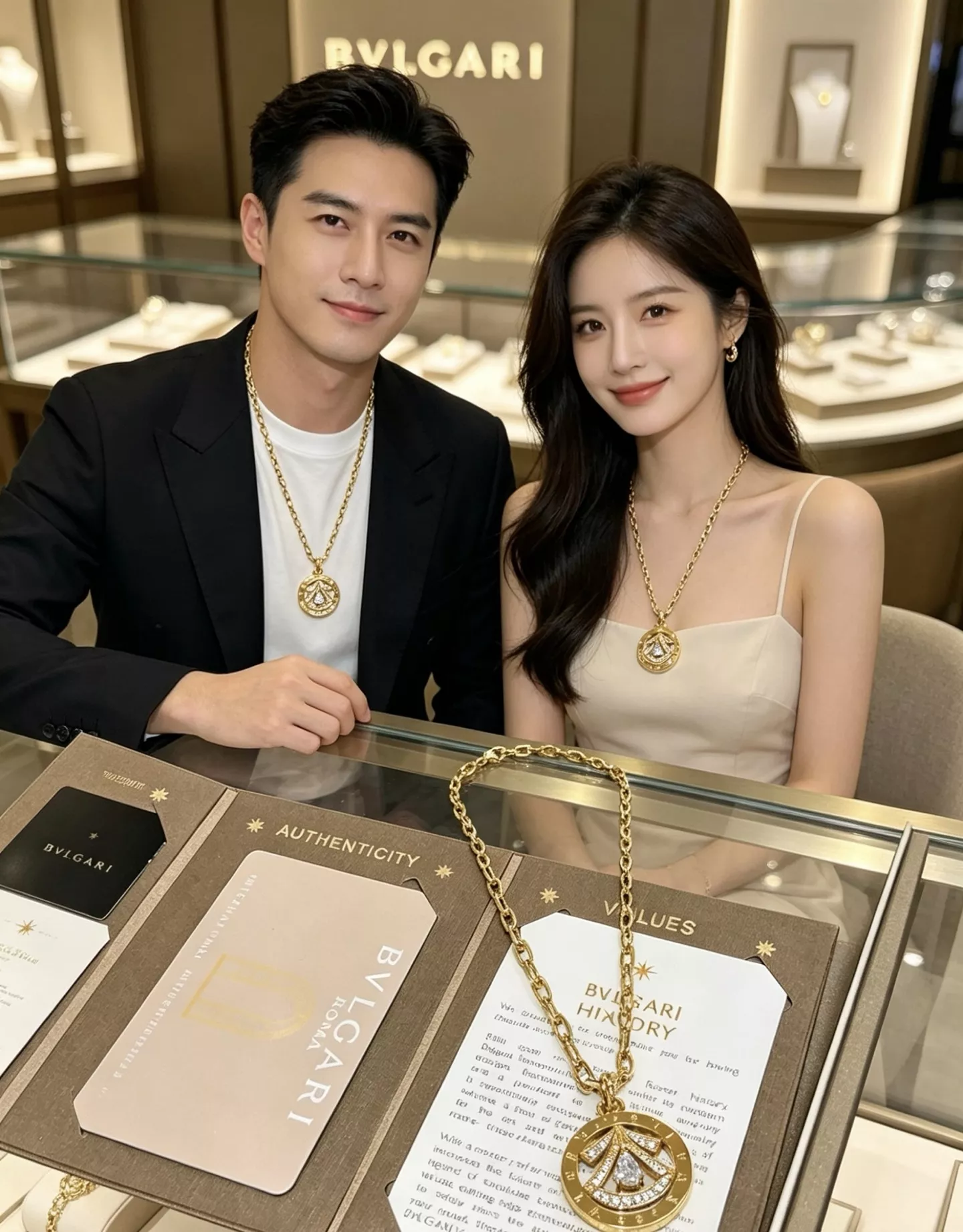 불가리 디바스 드림 원형 장식 체인 네크리스 상세 이미지 3