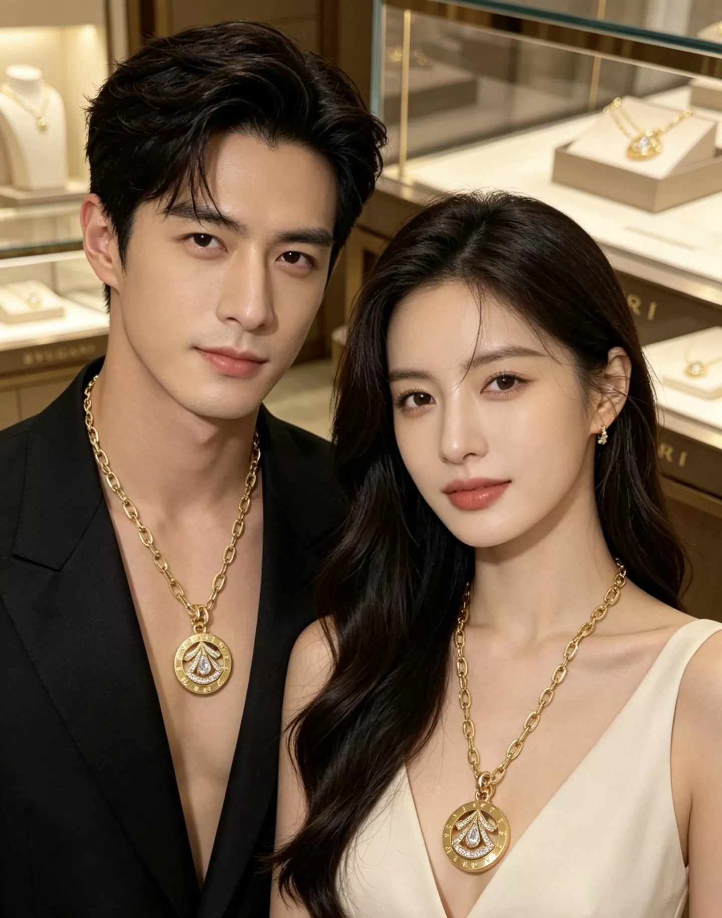 불가리 디바스 드림 원형 장식 체인 네크리스 상세 이미지 6