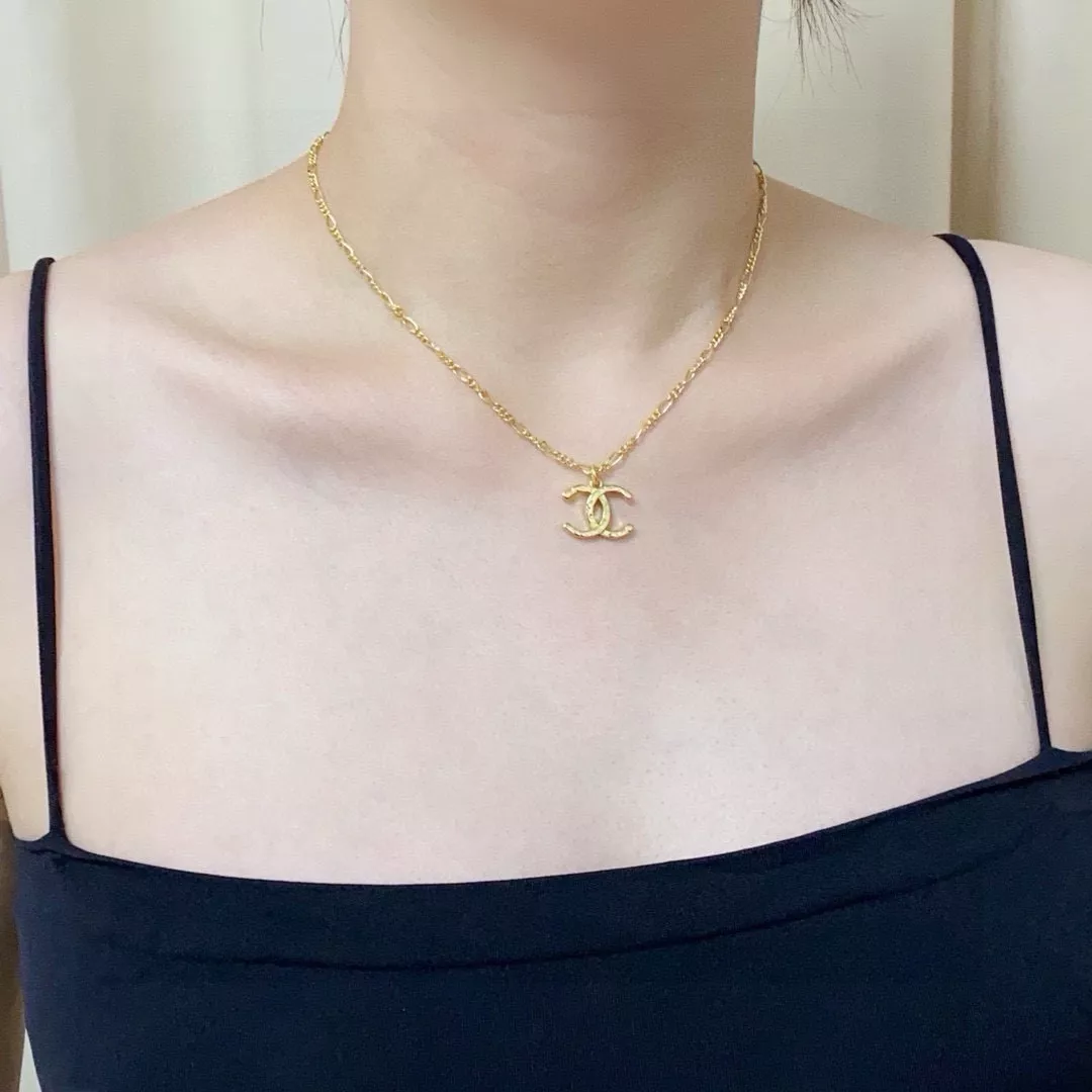 샤넬 더블 씨 체인 포인트 네크리스 상세 이미지 3
