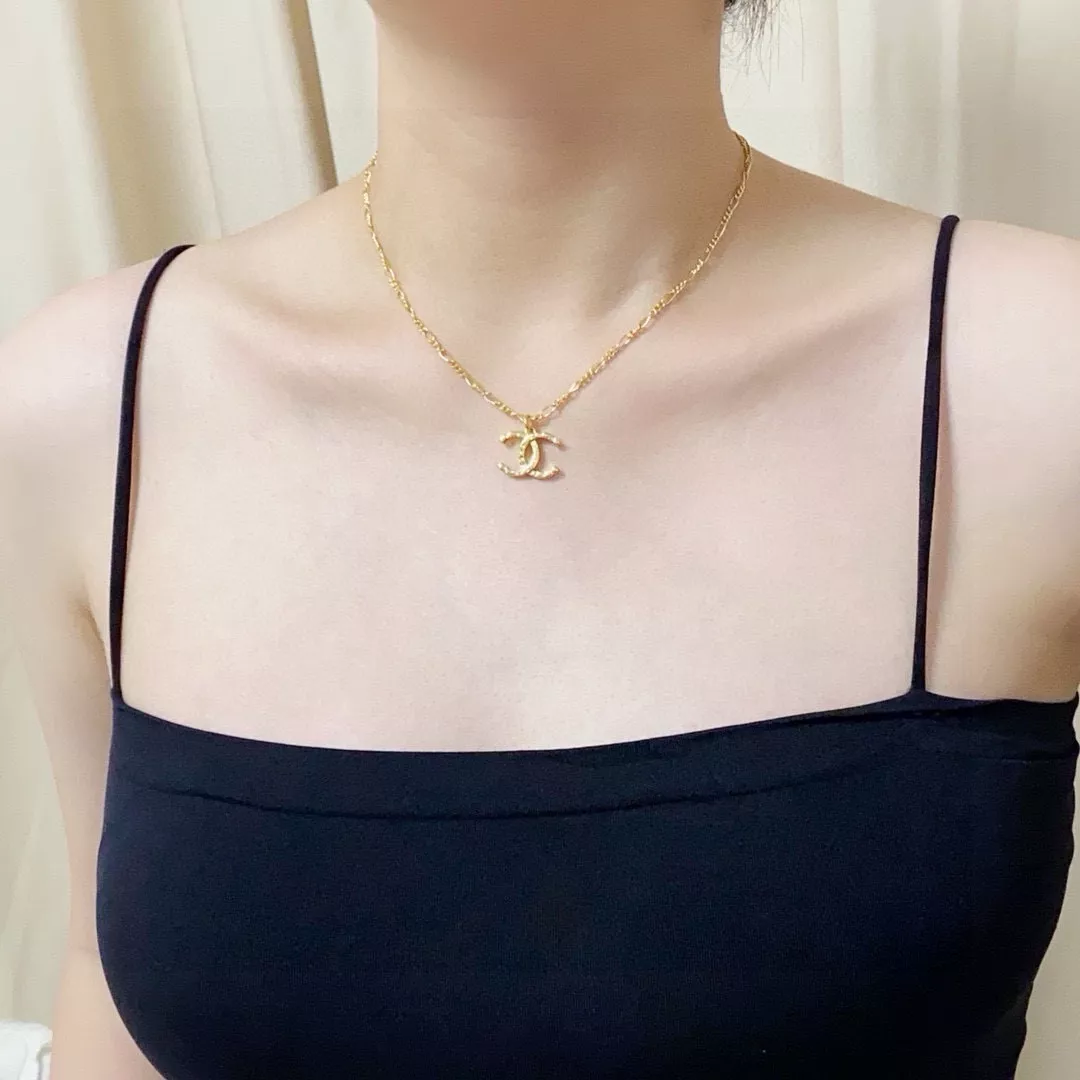 샤넬 더블 씨 체인 포인트 네크리스 상세 이미지 2