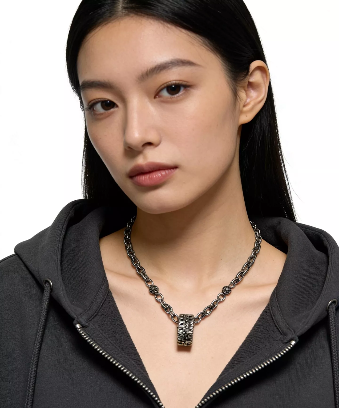 크롬하츠 빈티지 크로스 펜던트 체인 액세서리 상세 이미지 6