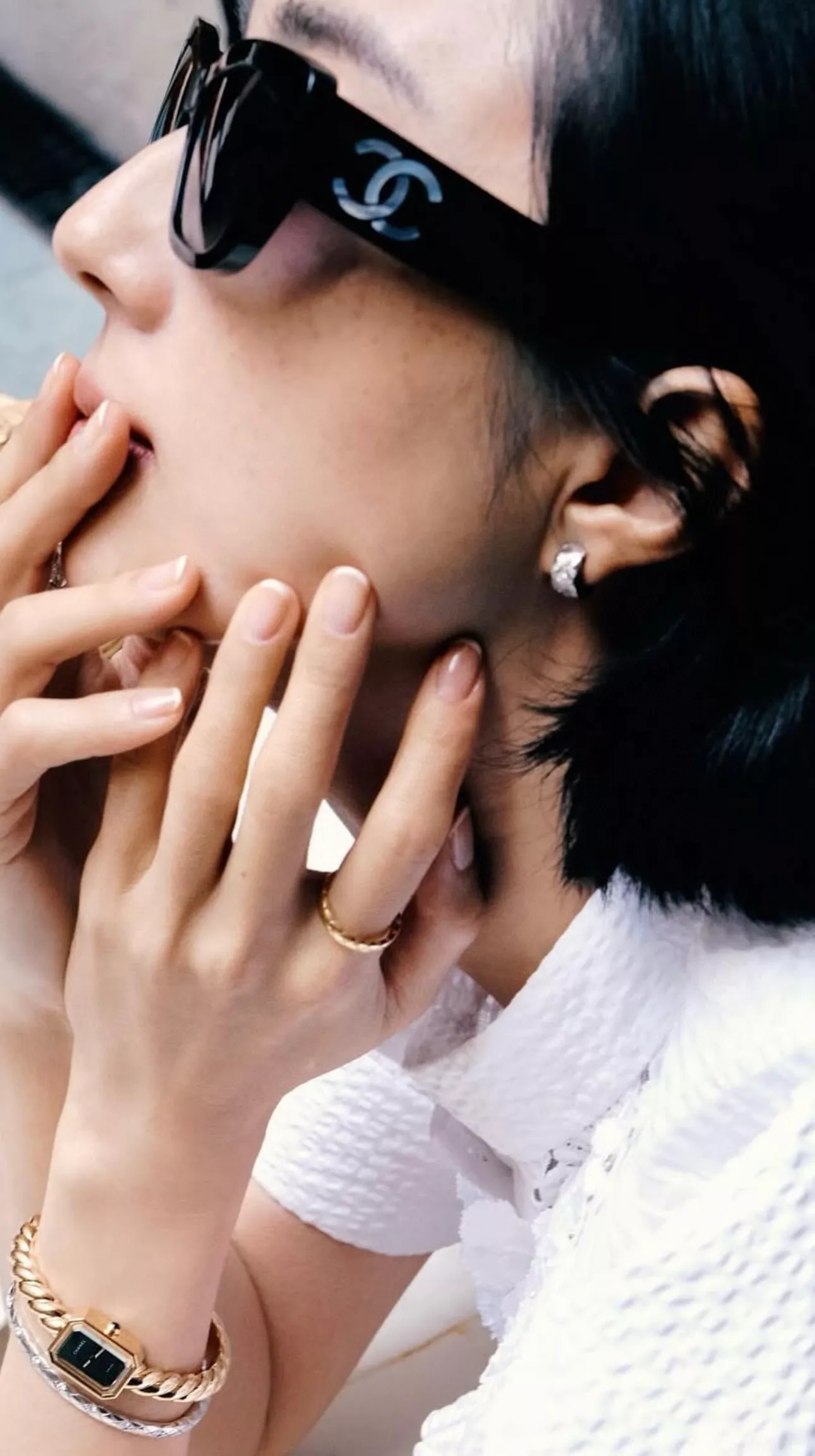 샤넬 투톤 템플 레트로 선글라스 상세 이미지 16