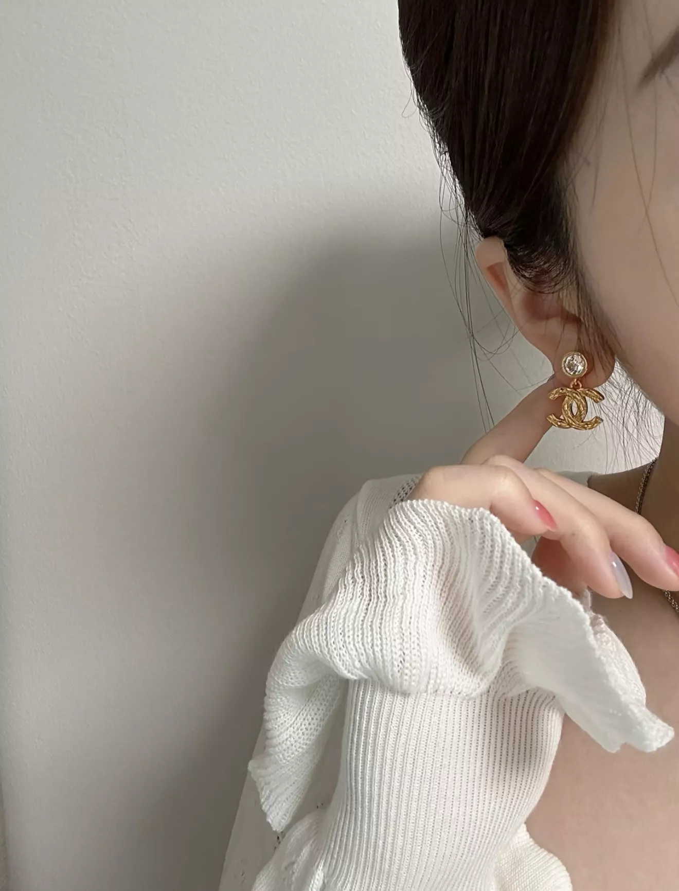 샤넬 빈티지 무드 더블 씨 이어 액세서리 상세 이미지 13