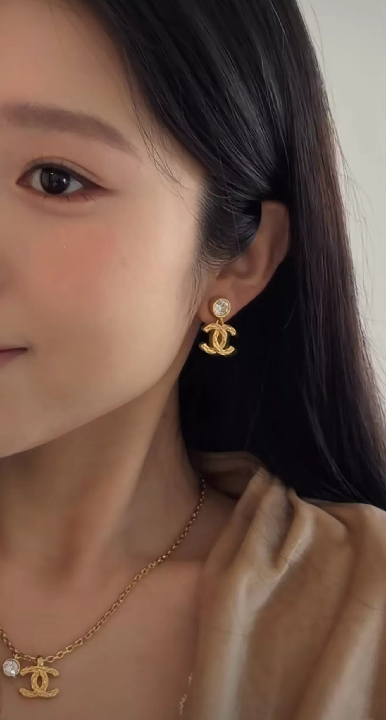 샤넬 빈티지 무드 더블 씨 이어 액세서리 상세 이미지 11