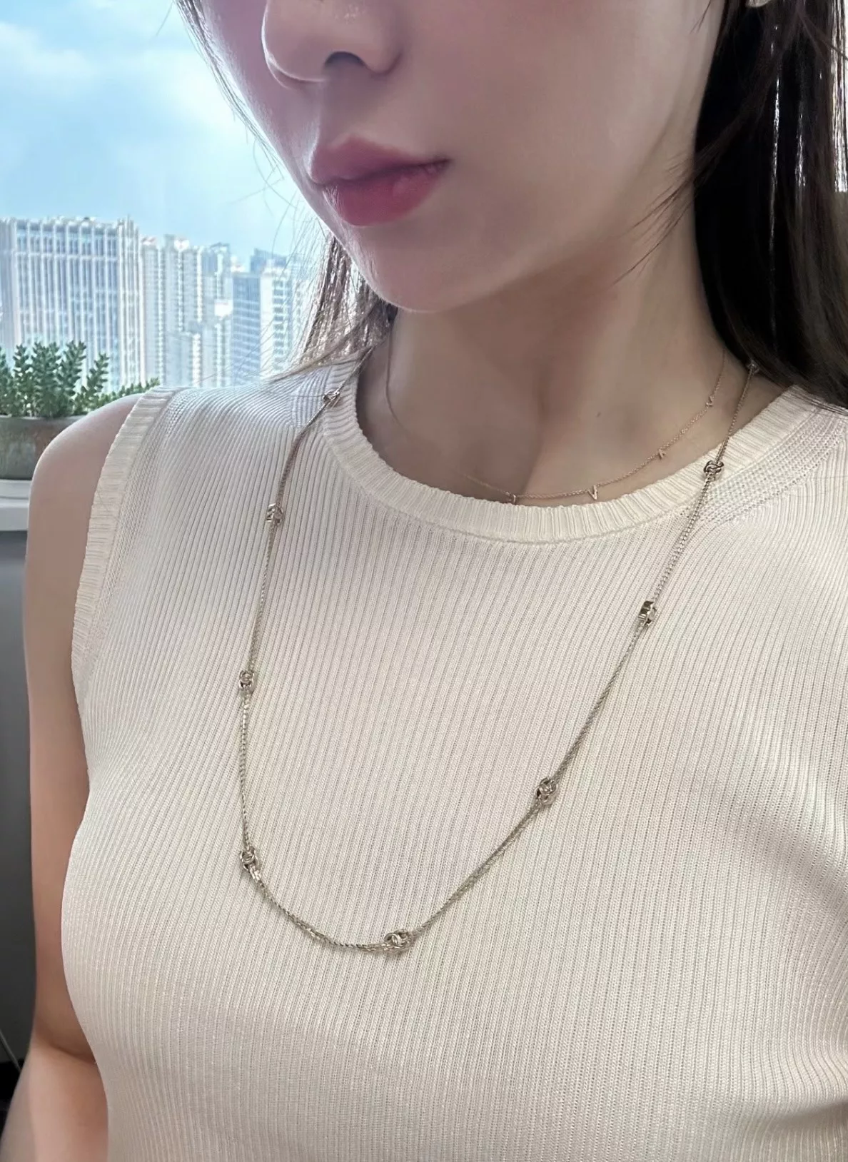 샤넬 뱀뼈 체인 장식 허리 체인 상세 이미지 22