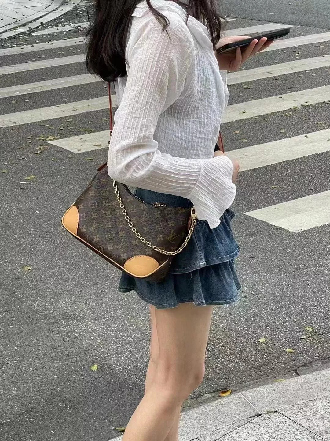 루이비통 불로뉴 라인 모노그램 숄더백 상세 이미지 51
