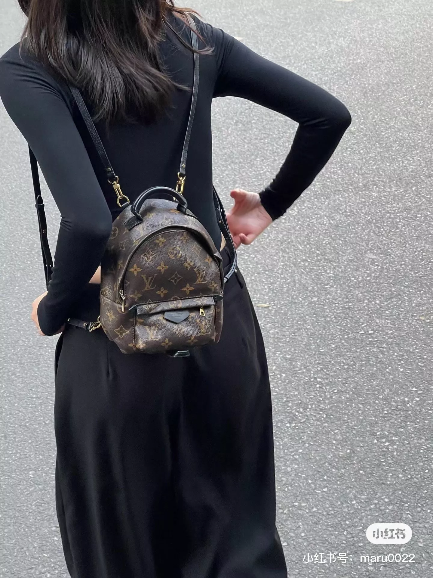 루이비통 미니 모노그램 더블 스트랩 백 상세 이미지 14