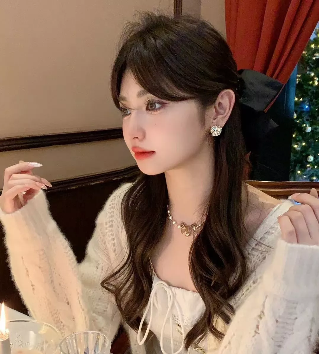 디올 버터플라이 진주 초커 상세 이미지 36