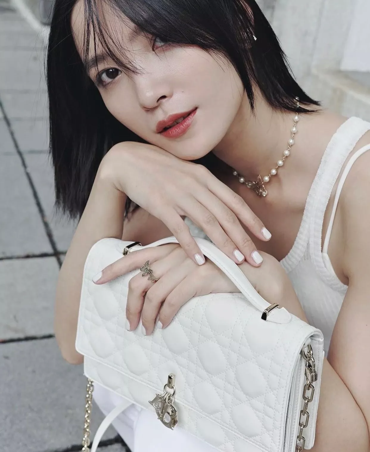 디올 버터플라이 진주 초커 상세 이미지 25