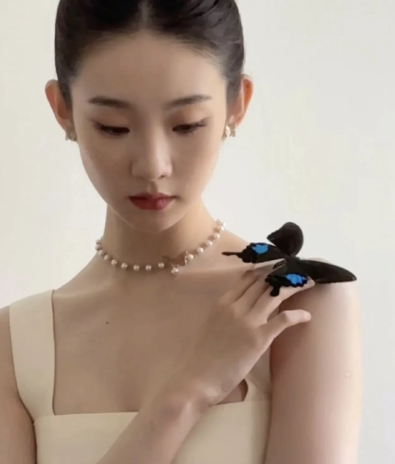디올 버터플라이 진주 초커 상세 이미지 20