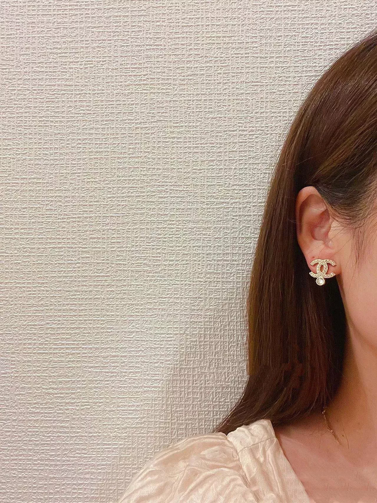 샤넬 더블씨 단일 스톤 이어 액세서리 상세 이미지 15