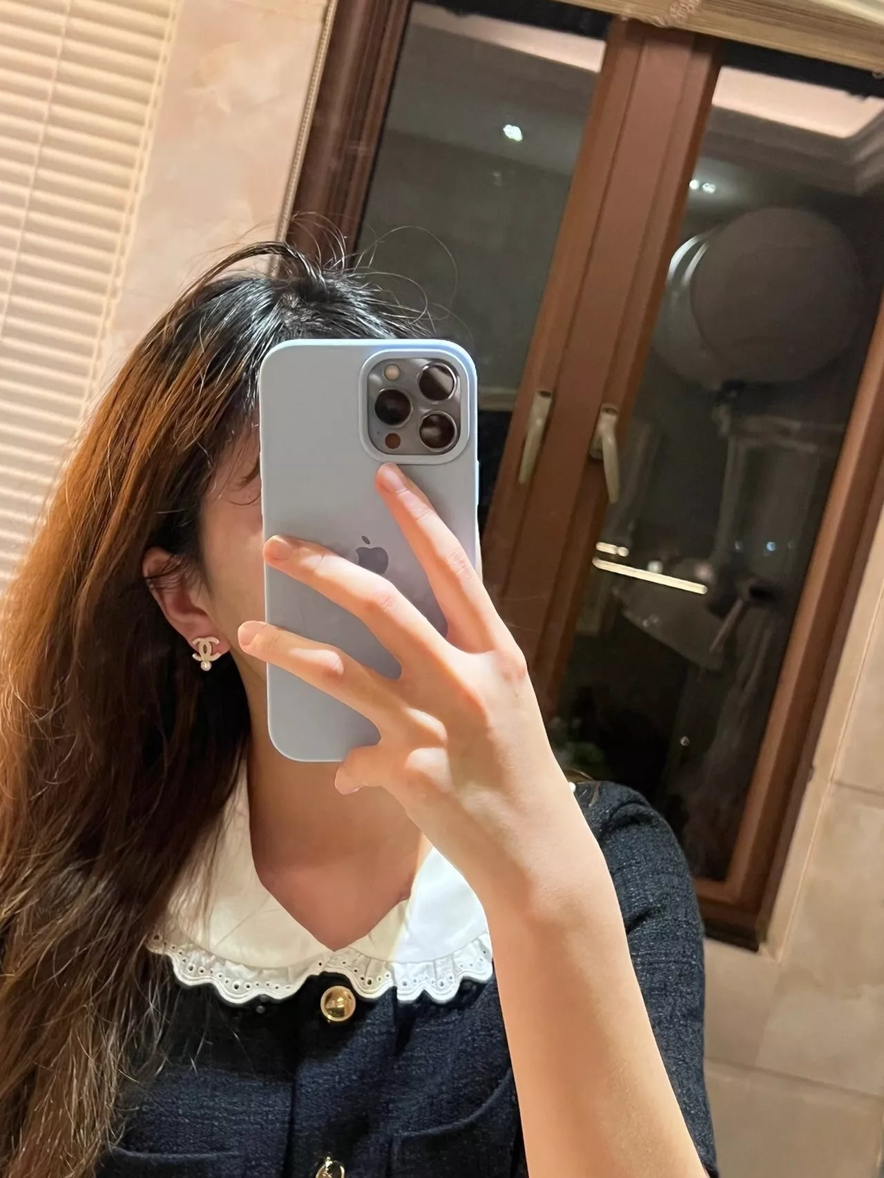 샤넬 더블씨 단일 스톤 이어 액세서리 상세 이미지 10
