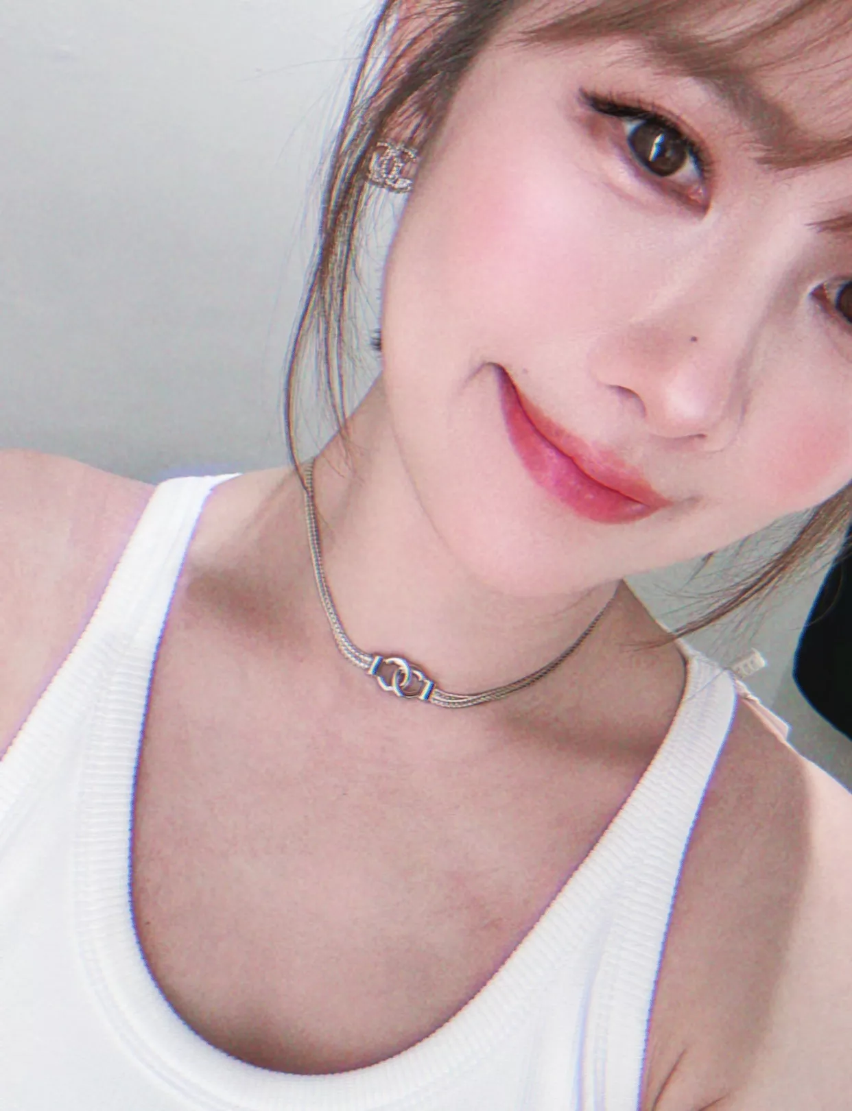 샤넬 더블 레이어 스네이크 체인 초커 상세 이미지 14