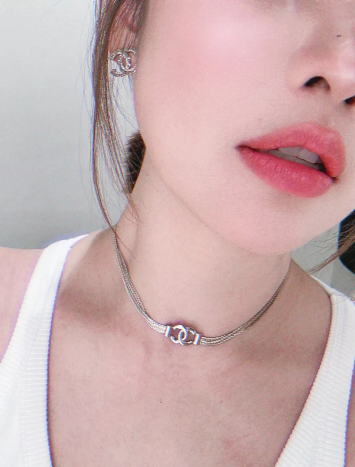샤넬 더블 레이어 스네이크 체인 초커 상세 이미지 15