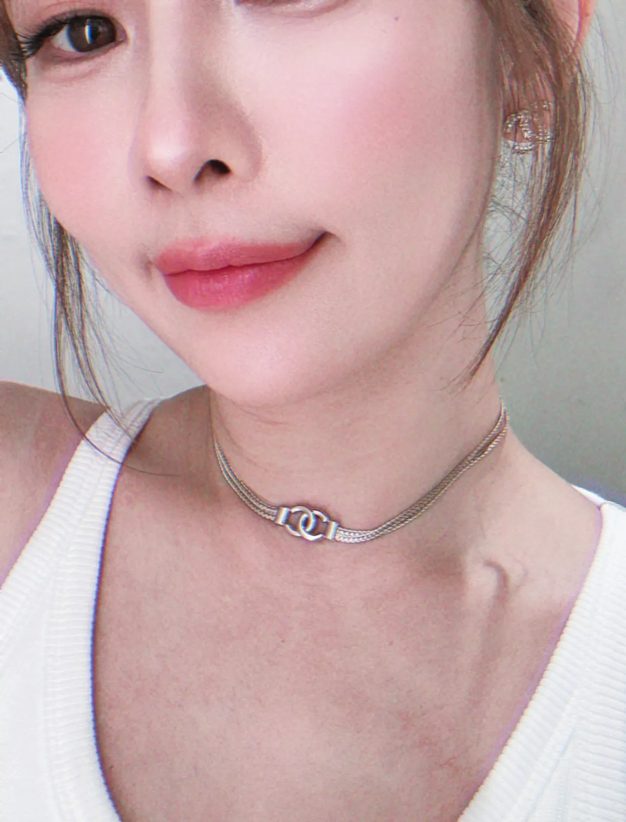 샤넬 더블 레이어 스네이크 체인 초커 상세 이미지 13