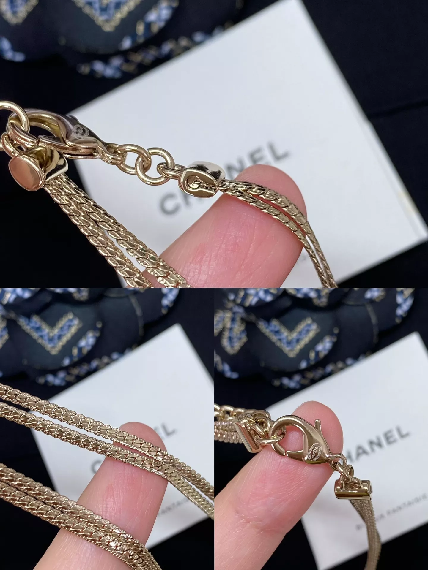 샤넬 더블 레이어 스네이크 체인 초커 상세 이미지 9