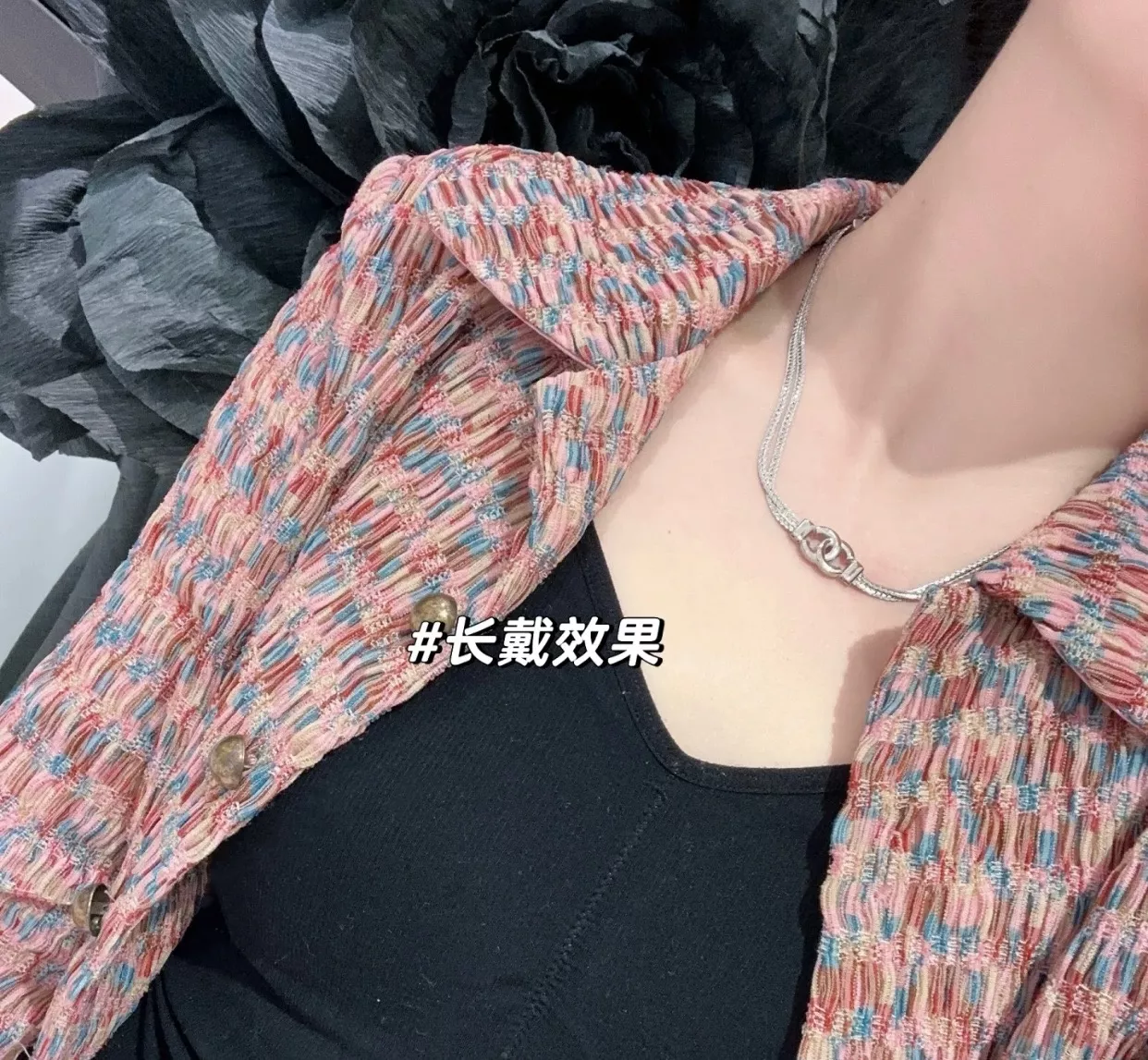 샤넬 더블 레이어 스네이크 체인 초커 상세 이미지 17