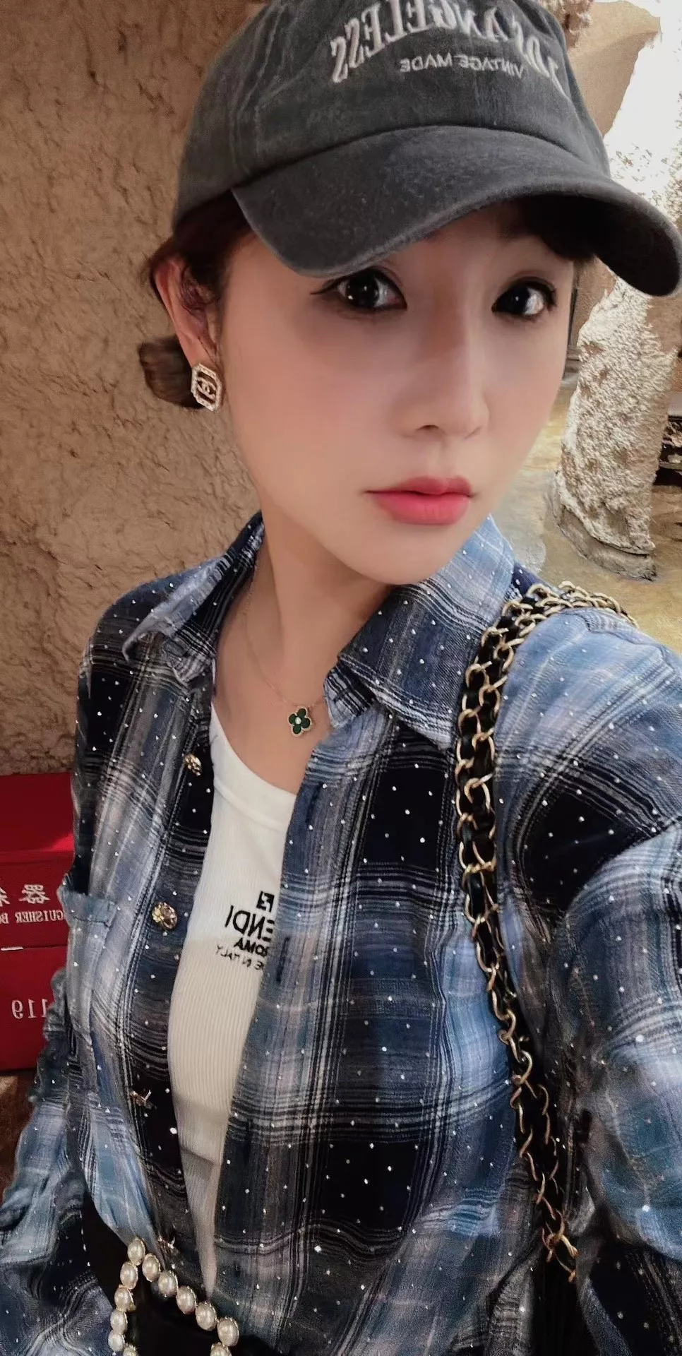 샤넬 진주와 크리스탈 포인트 이어링 상세 이미지 15