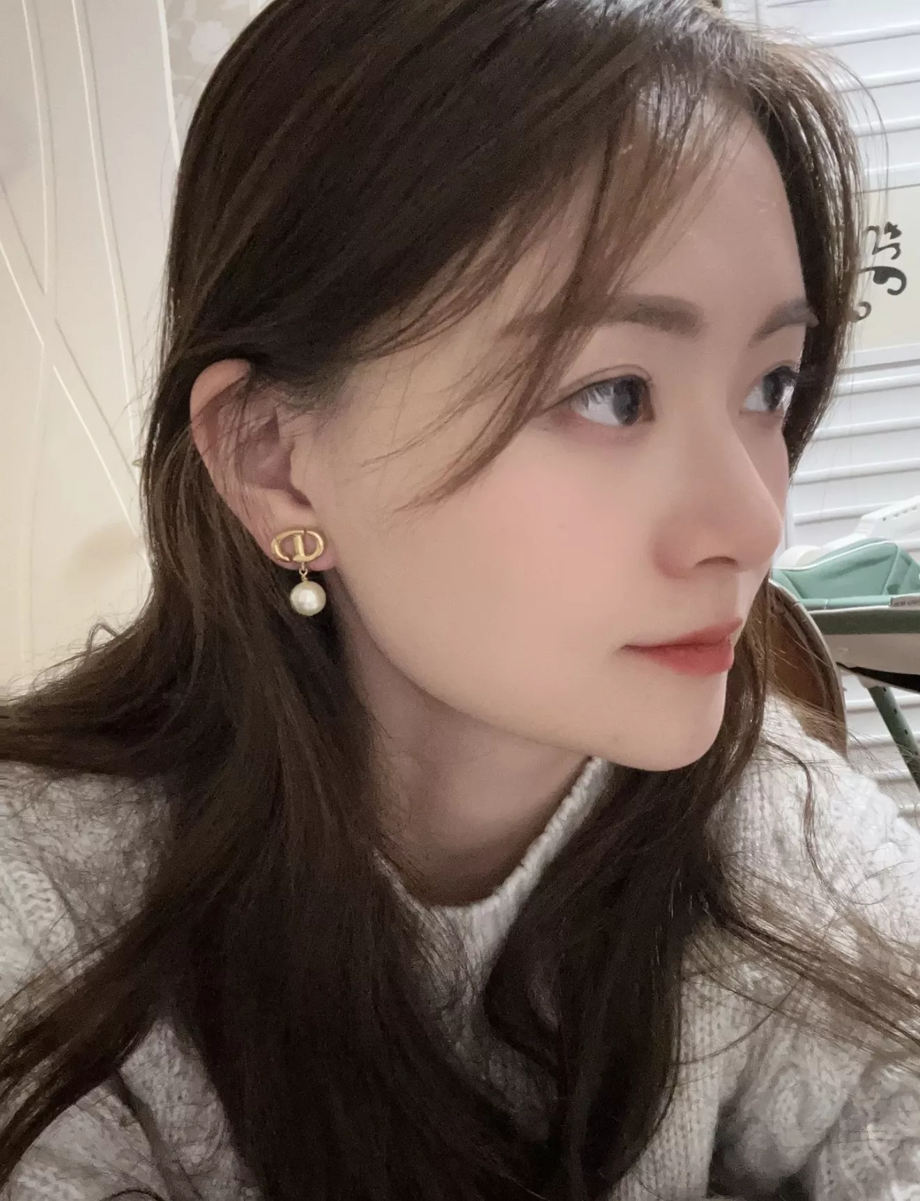 디올 CD 진주 장식 이어 액세서리 상세 이미지 21
