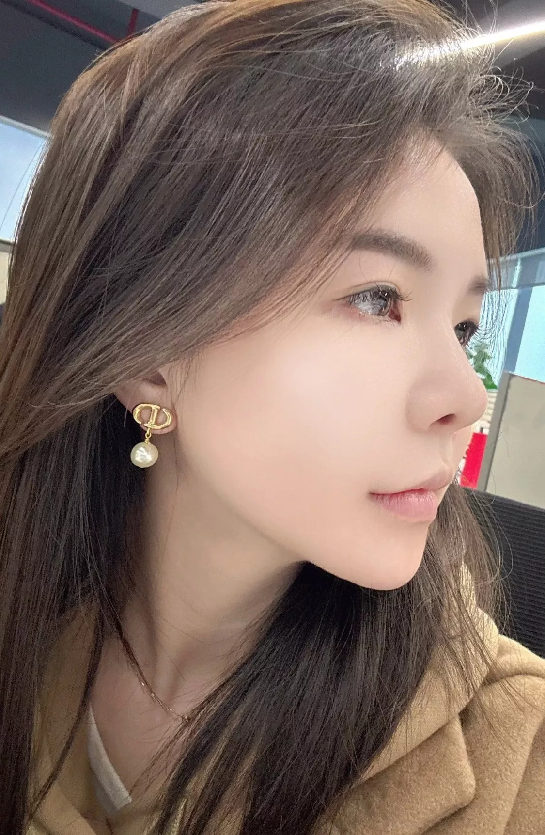 디올 CD 진주 장식 이어 액세서리 상세 이미지 22