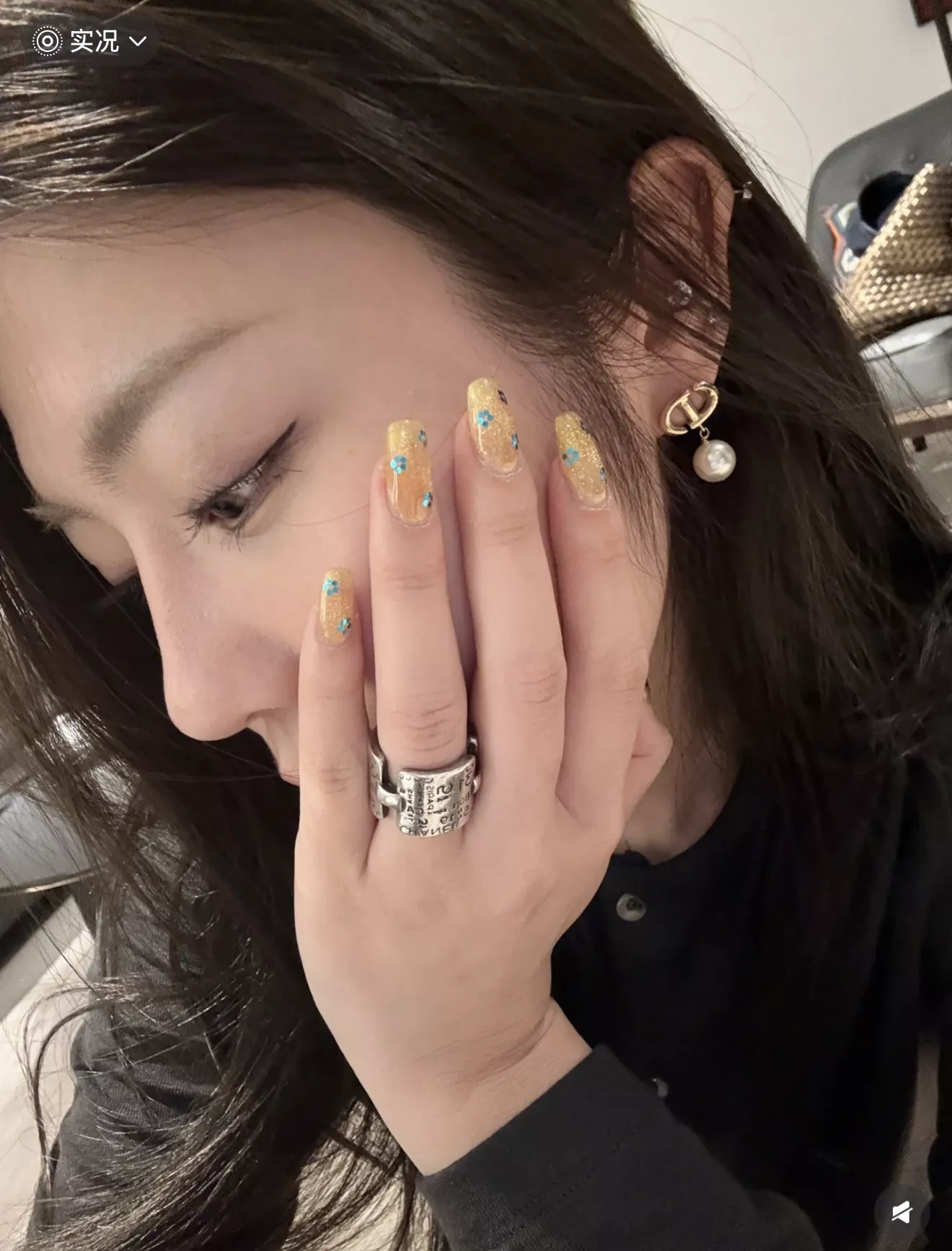 디올 CD 진주 장식 이어 액세서리 상세 이미지 19