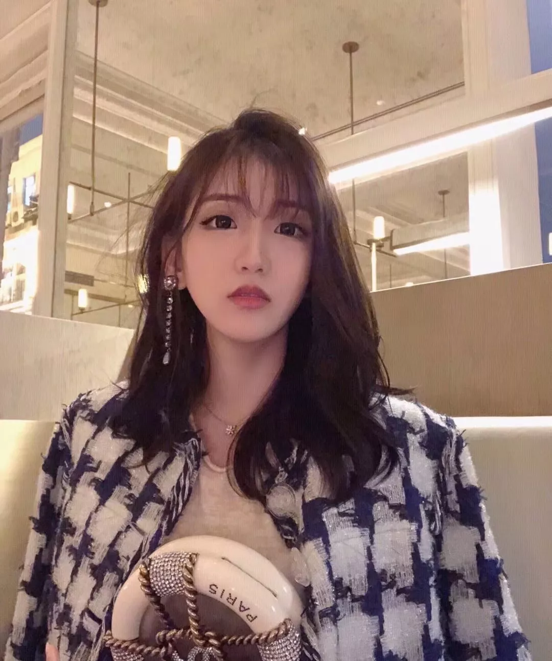 미우미우 진주 크리스탈 이어클립 상세 이미지 10