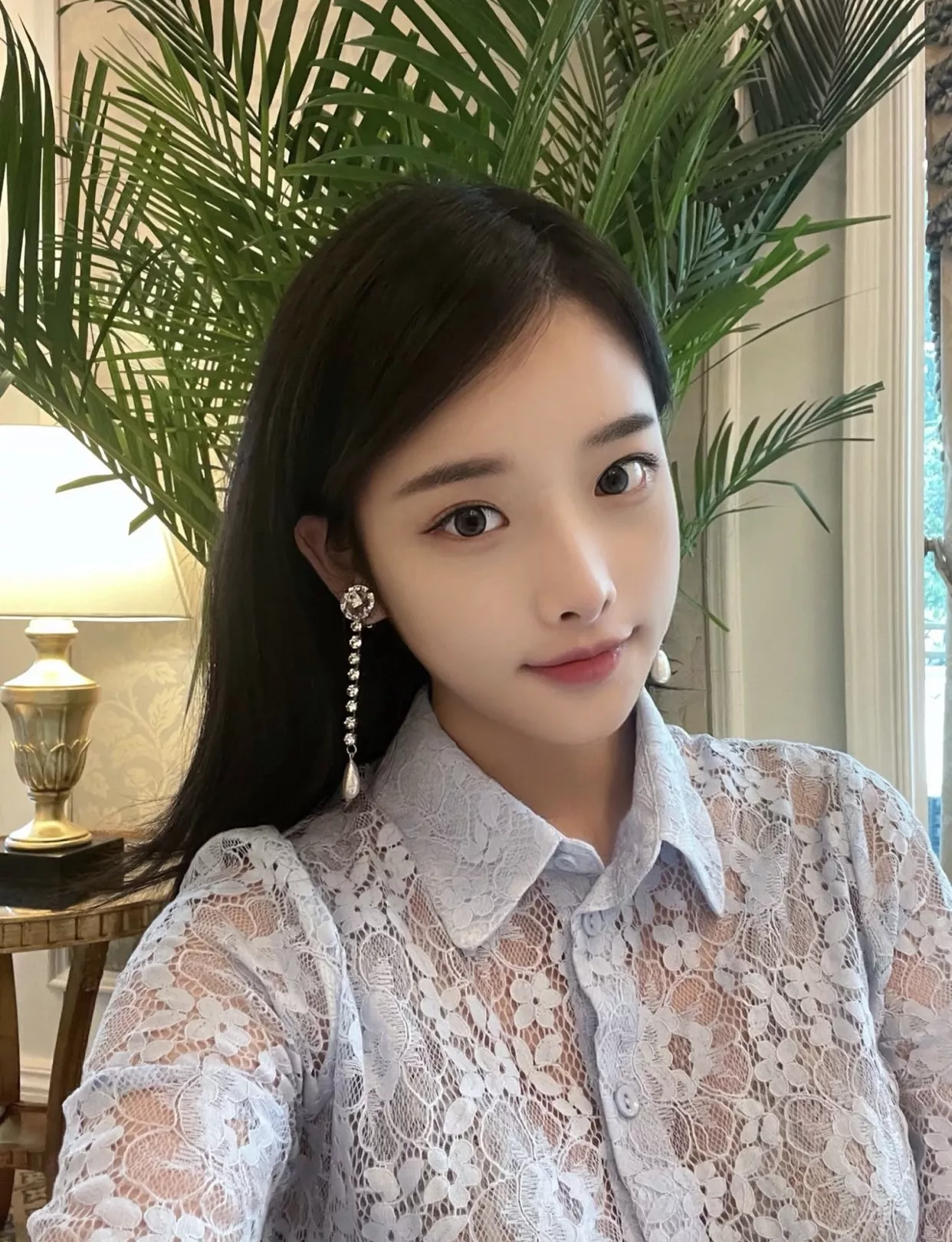 미우미우 진주 크리스탈 이어클립 상세 이미지 29