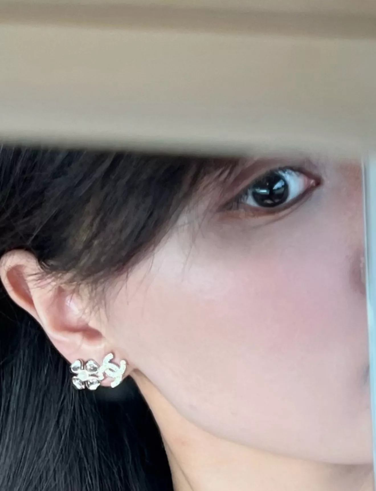 샤넬 더블 씨 클로버 이어 장식 상세 이미지 10