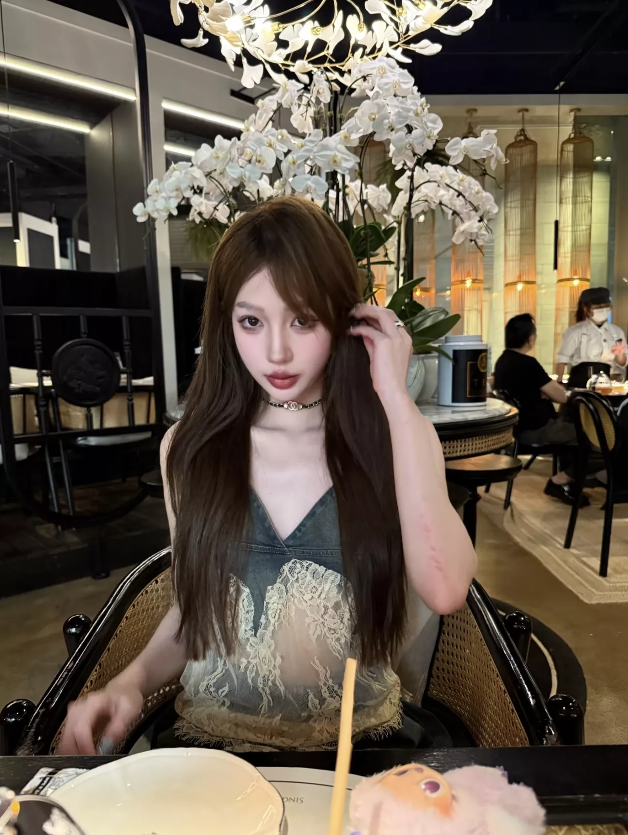 샤넬 별 장식 가죽 체인 초커 상세 이미지 13