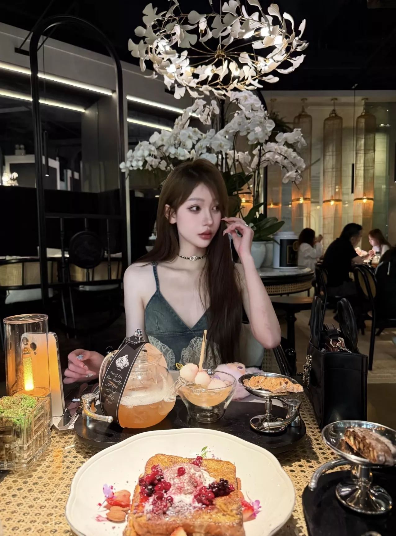 샤넬 별 장식 가죽 체인 초커 상세 이미지 14