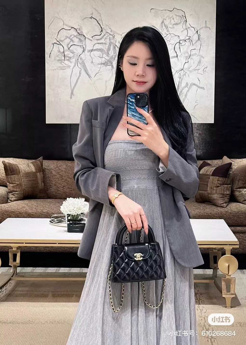 샤넬 켈리 라인 퀼팅 탑핸들 백 상세 이미지 18