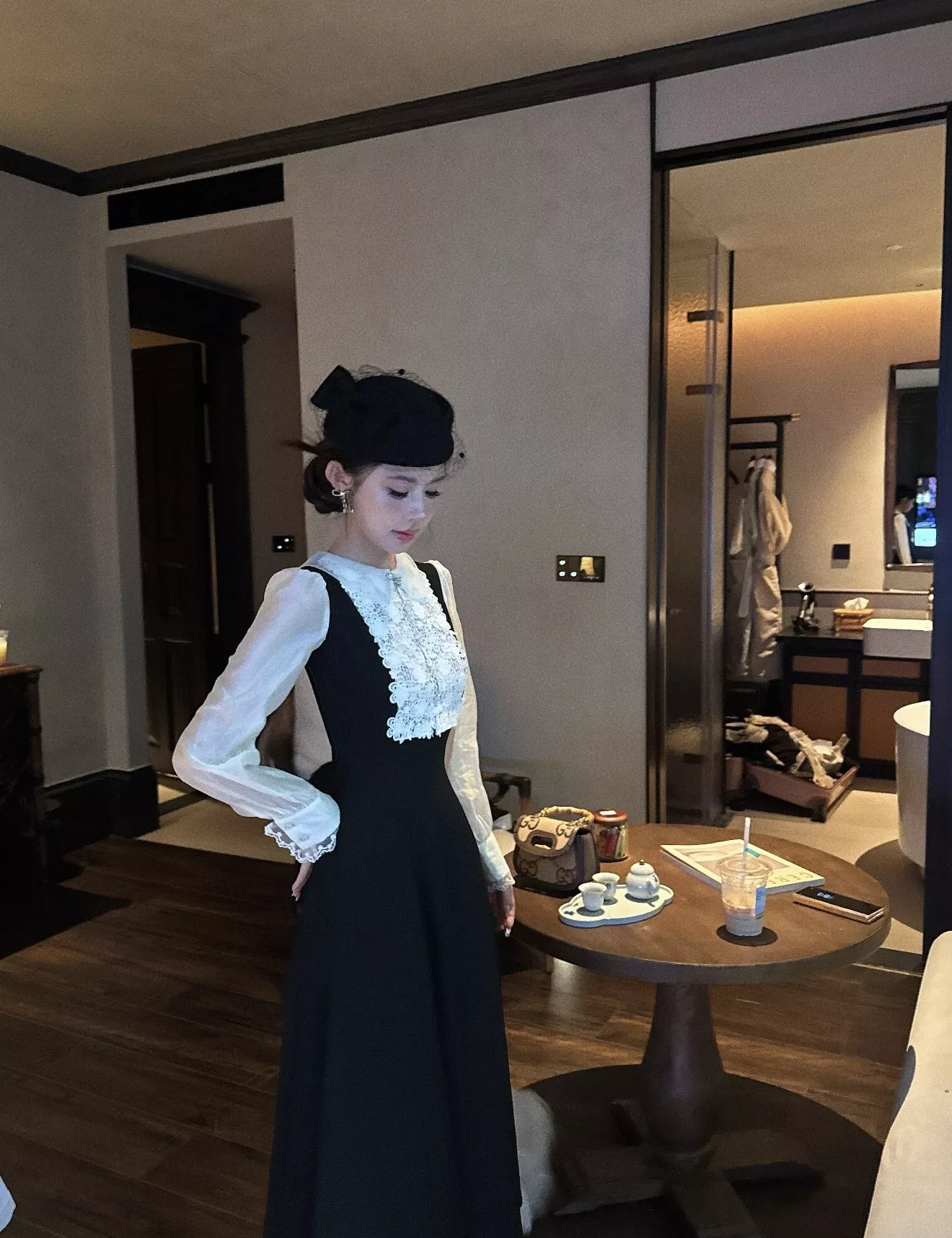 샤넬 블랙 리본 태슬 이어 액세서리 상세 이미지 13