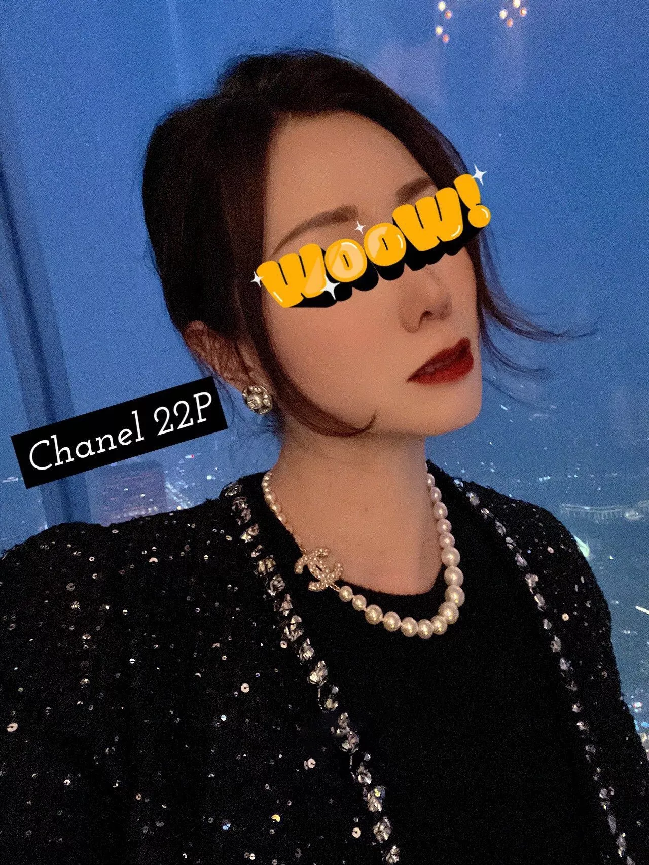 샤넬 진주 포인트 스타 모티브 이어링 상세 이미지 12