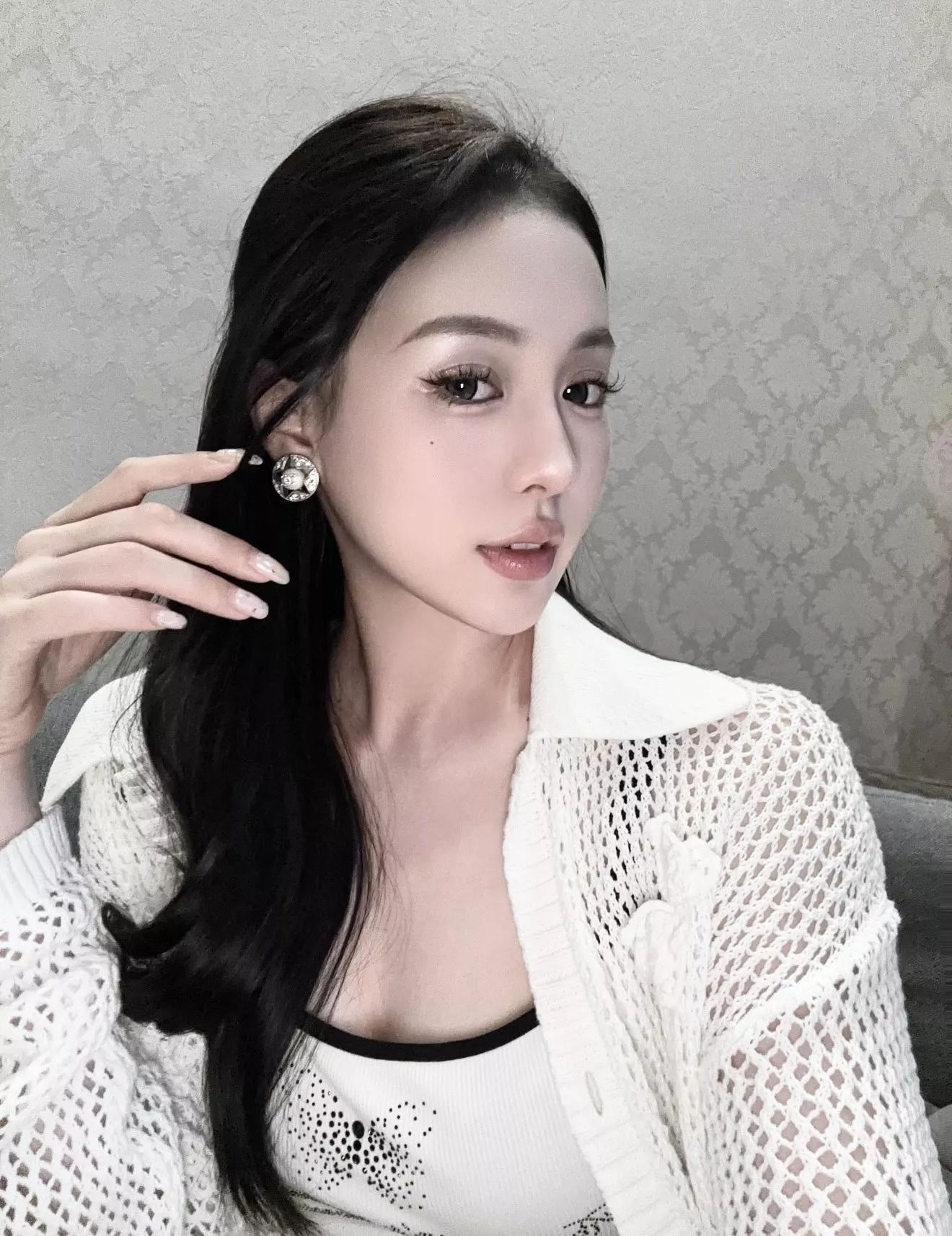 샤넬 진주 포인트 스타 모티브 이어링 상세 이미지 20