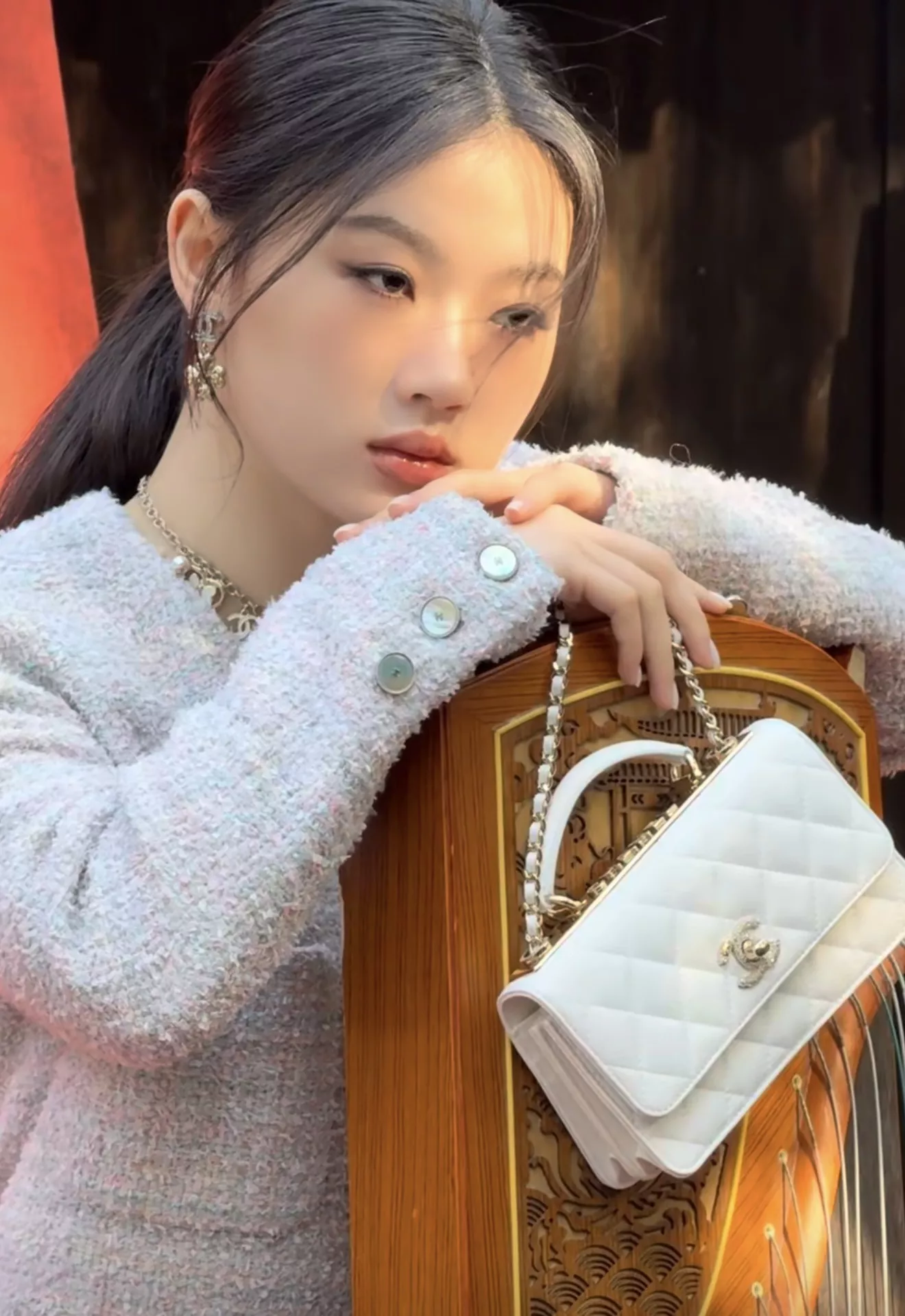 샤넬 더블씨와 클로버 장식 이어링 상세 이미지 14