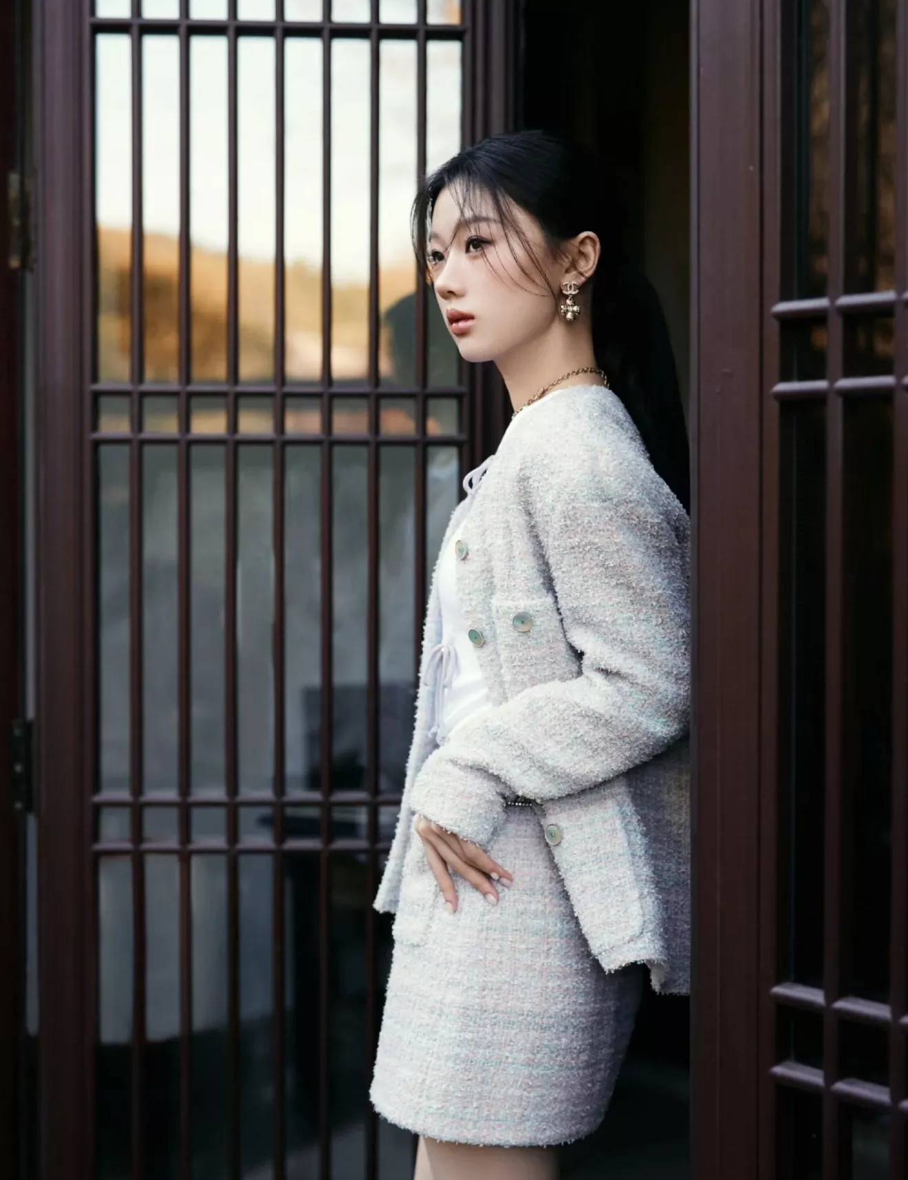 샤넬 더블씨와 클로버 장식 이어링 상세 이미지 24