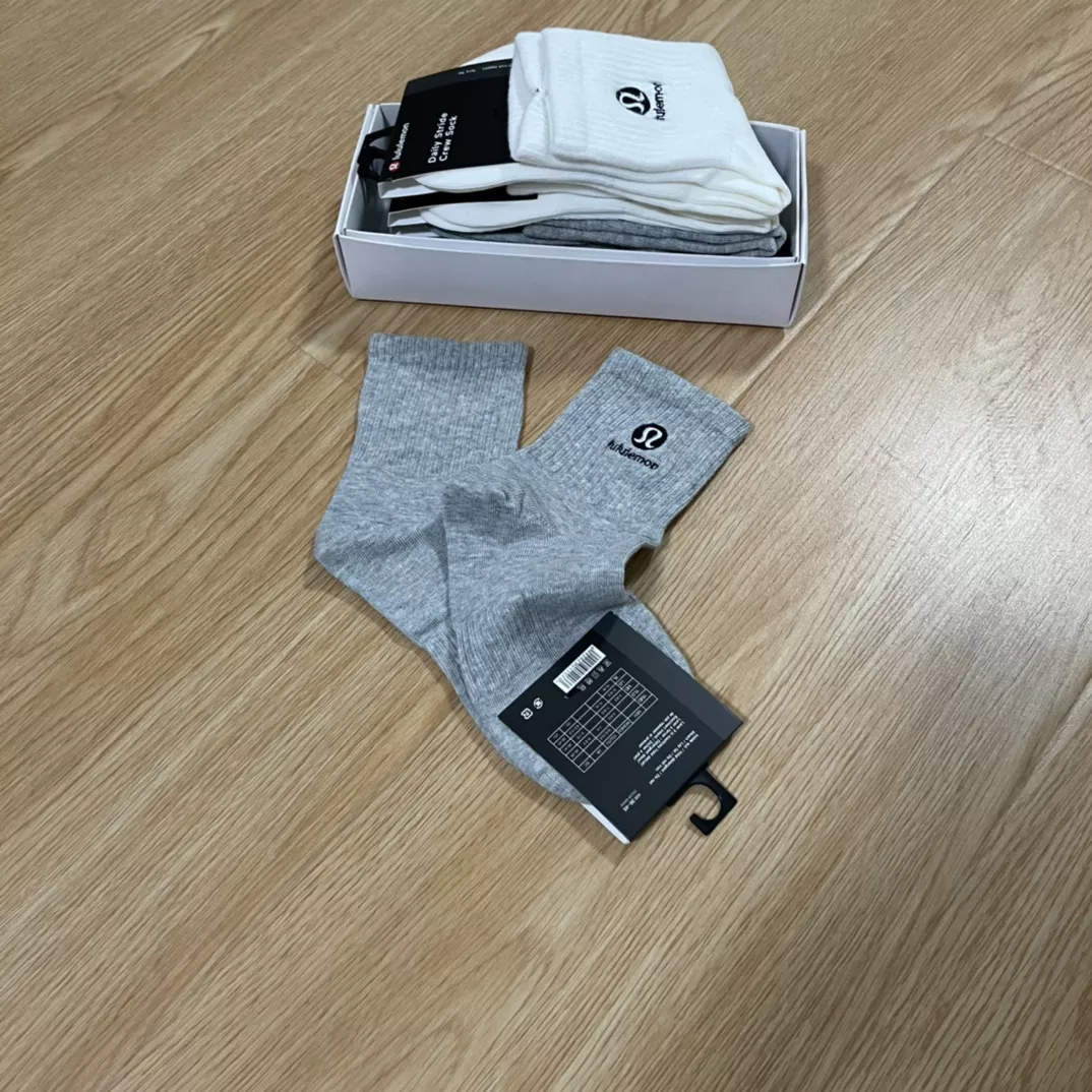 룰루레몬 로고 자수 포인트 커플 삭스 세트 상세 이미지 3