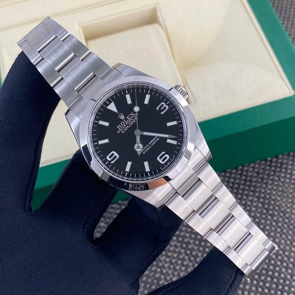 롤렉스 익스플로러 39mm 스테인리스 워치