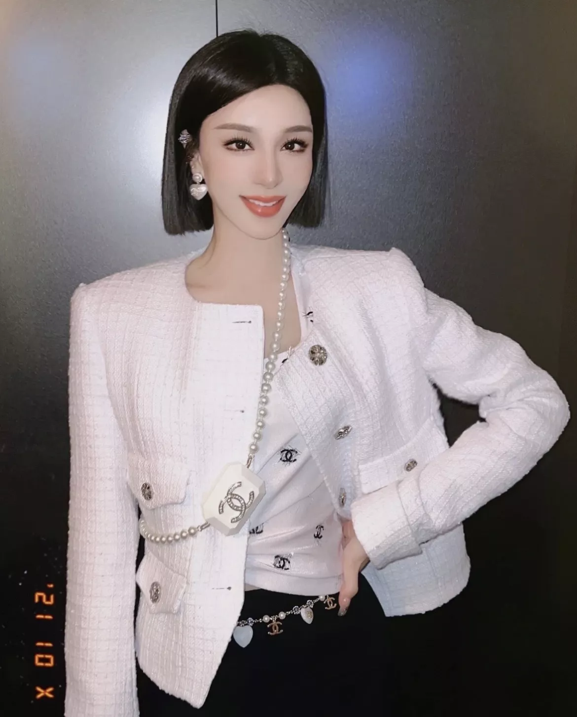 샤넬 하트 진주 이어링 상세 이미지 43