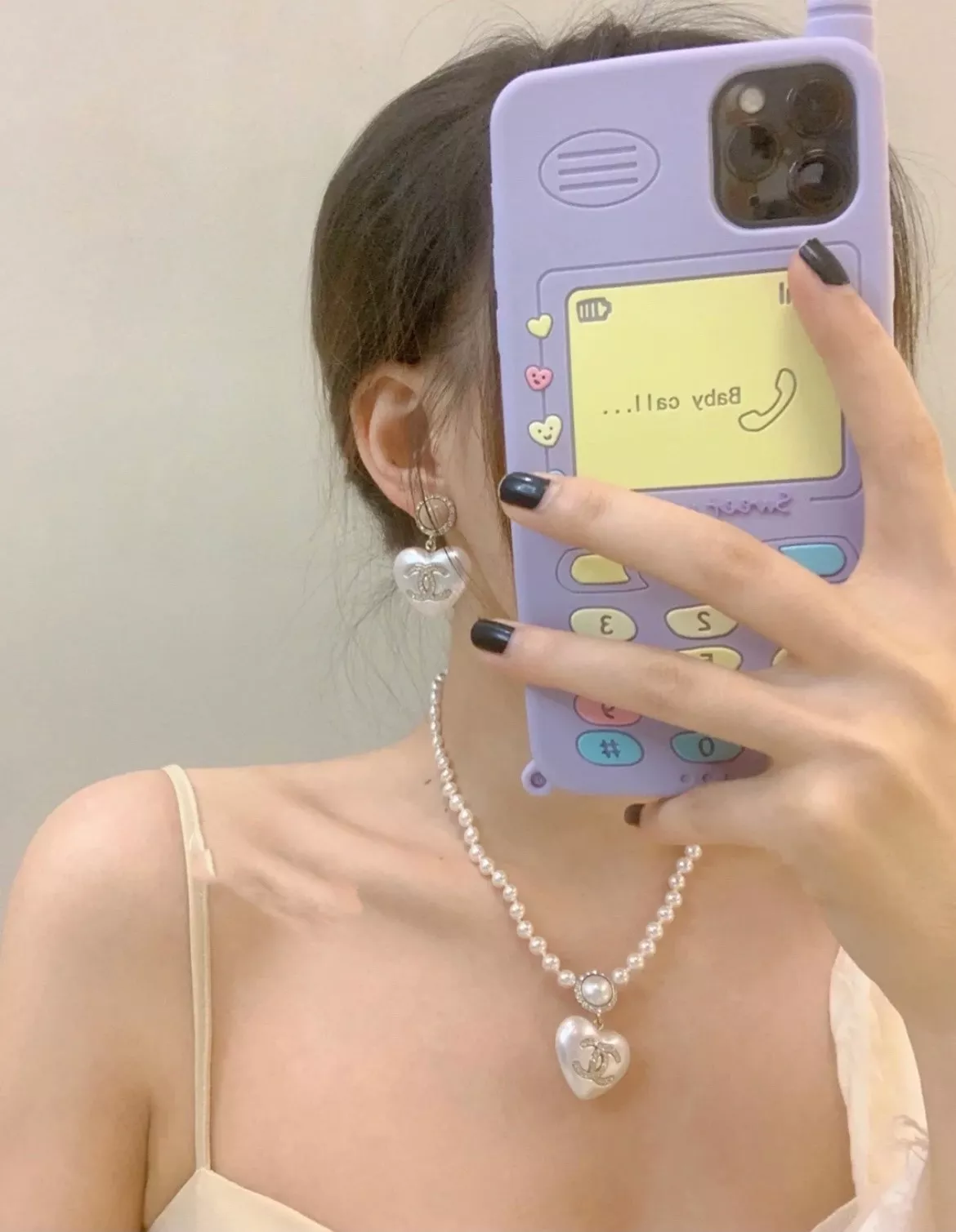 샤넬 하트 진주 이어링 상세 이미지 14