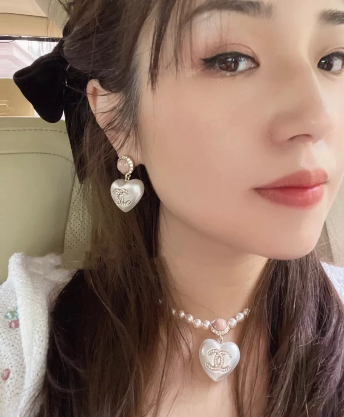 샤넬 하트 진주 이어링 상세 이미지 17