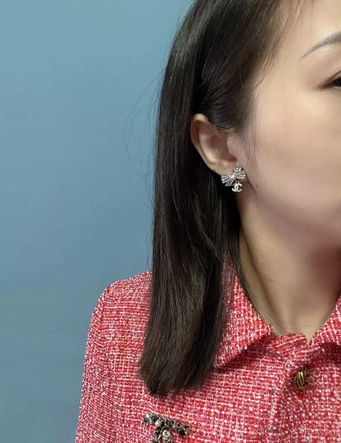 샤넬 리본 드롭 더블씨 이어링 상세 이미지 32