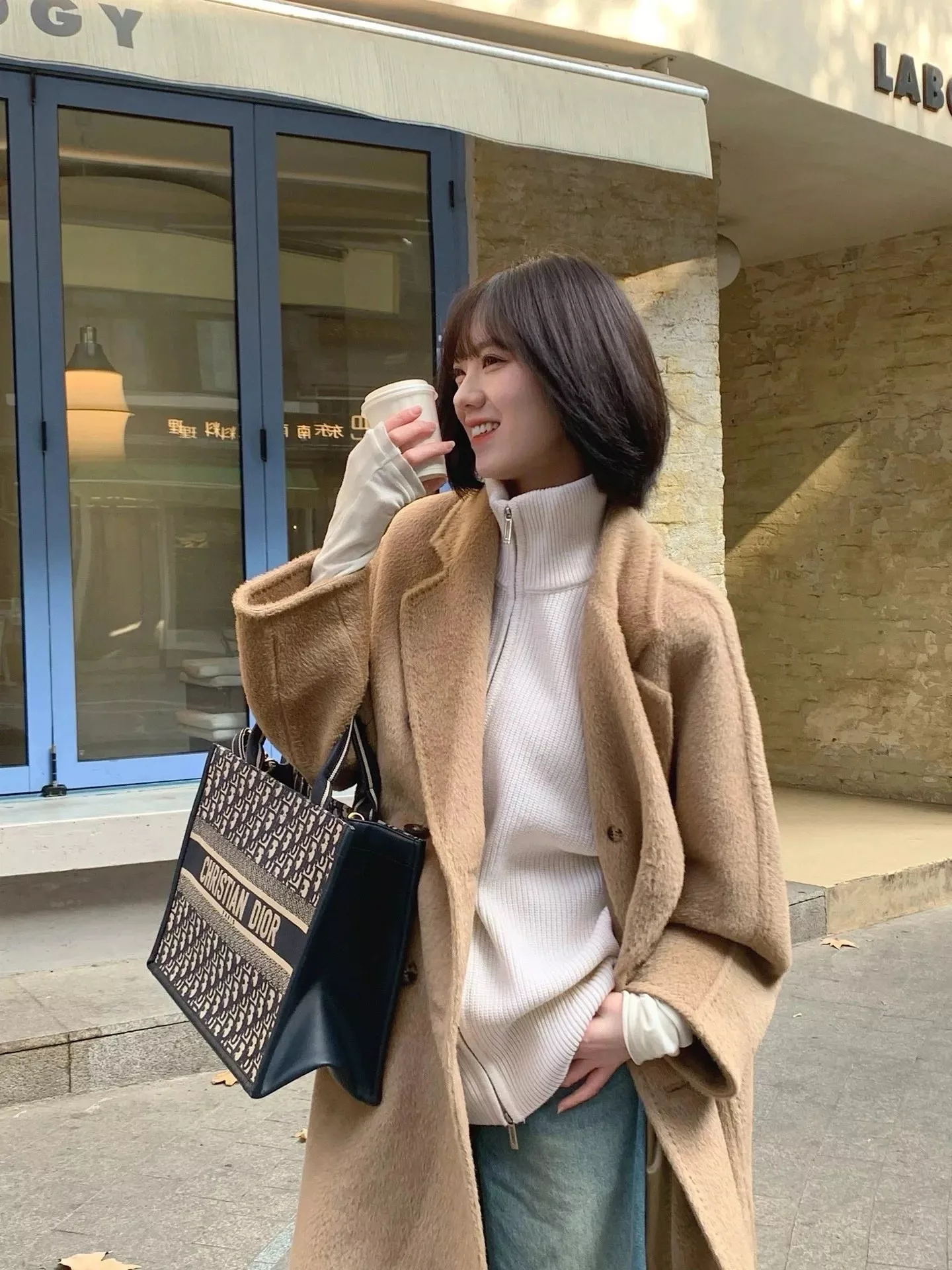 디올 오블리크 자수 캔버스 배색 백 상세 이미지 63