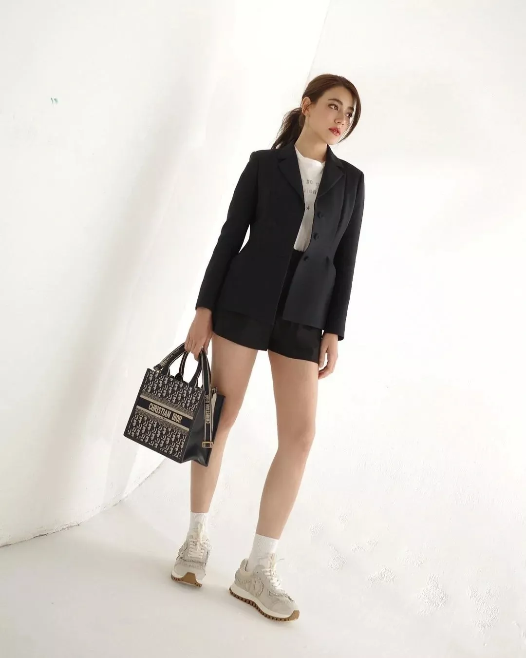 디올 오블리크 자수 캔버스 배색 백 상세 이미지 69