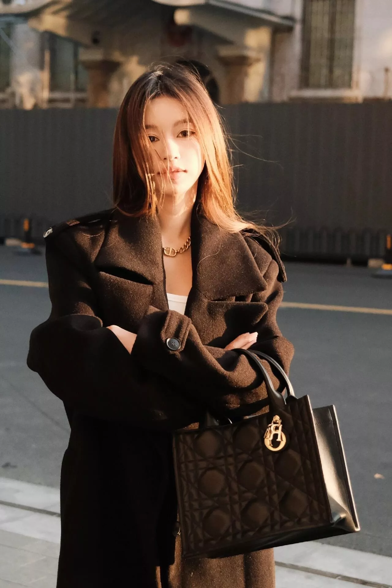 디올 가죽 까나쥬 패턴 탑핸들 백 상세 이미지 56